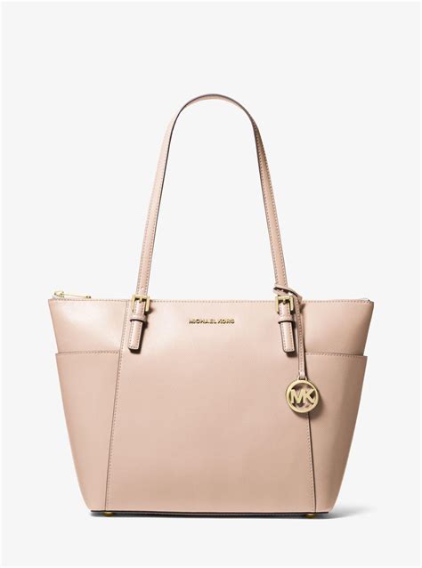 michael kors jet set large tote pink|michael kors jet set brown.